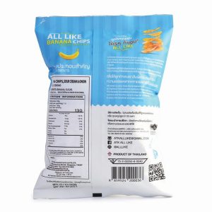 ALL LIKE Banana 🍌Chips- Sour Cream & Onion 45g ⚡Promo - Image 2