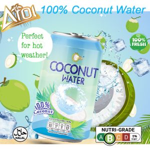 Aroi - 100% Coconut Drinks 330ml *NewArrivals *PROMO! #halal - Image 2