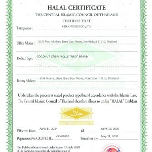 AROI Coconut Crispy Rolls- Chocolate 40g *NEW ARRIVAL! Promo! - Image 4