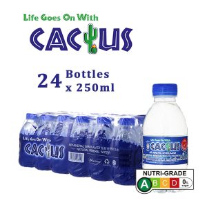 Cactus Brand – Natural Mineral Water 250ml x 24 [Mini Pocket Bottle)🌟PROMO! - Image 1